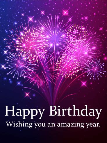 Pink & Purple Fireworks Birthday Card | Birthdays ... Download hd happy birthday photos for free on unsplash.