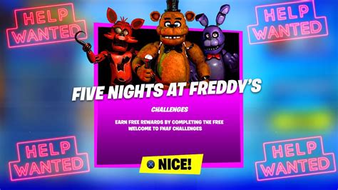 Fortnite Fnaf Update Five Nights At Freddys Youtube