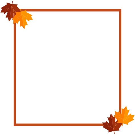 Autumn Leaf Border Clip Art Leaf Template Printable Fall Leaf Template