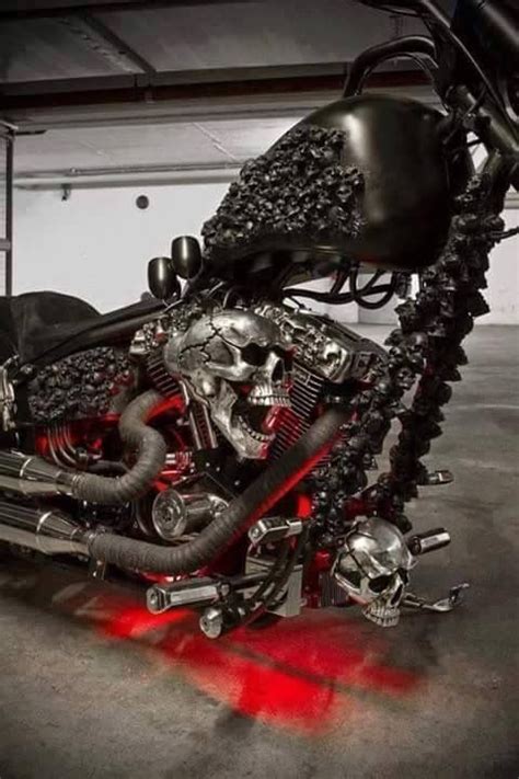 Pin By Steven Watson On Skulls And Skeletons Chopper Motorcycle Harley