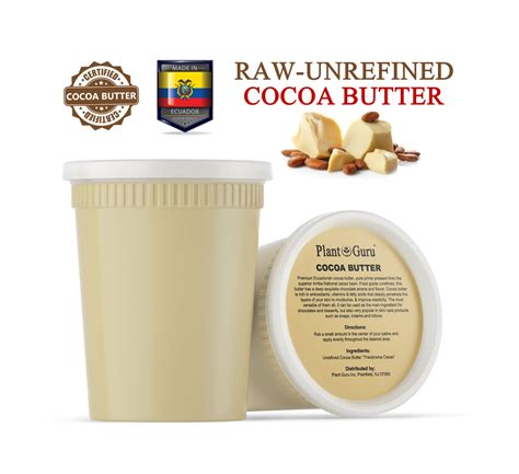 Raw Cocoa Butter 32 Oz 2 Lbs 100 Pure Natural Unrefined Etsy
