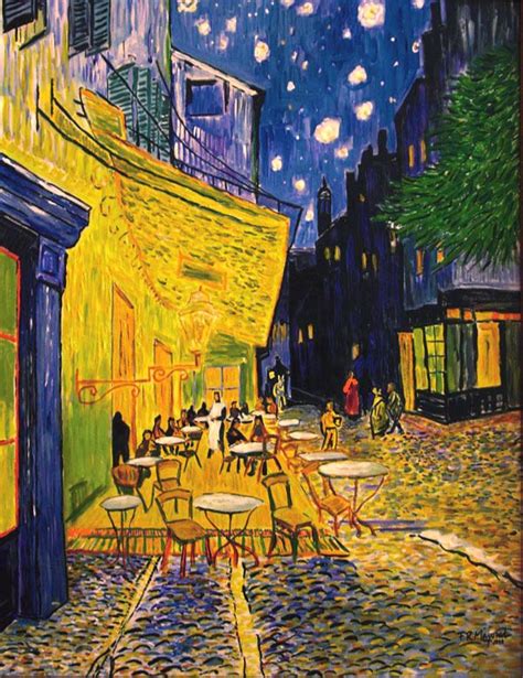 Terraza De Cafe Por La Noche Pinturas De Van Gogh Vincent Van Gogh