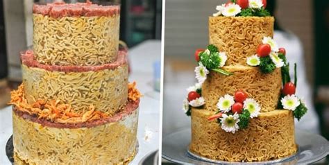 Delicious Looking Cakes Out Of Instant Noodles Plugon