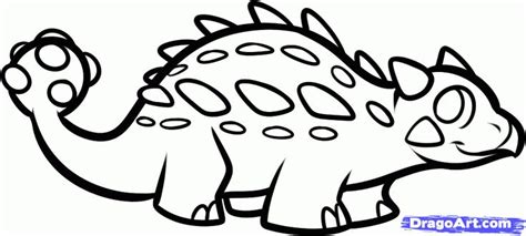 Learn how to draw dinosaur pictures using these outlines or print just for coloring. How to Draw an Ankylosaurus For Kids, Step by Step ...