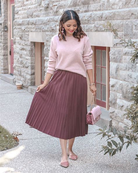 Tips On How To Style A Pleated Midi Skirt Ella Pretty Blog
