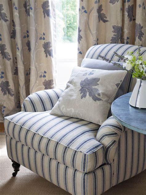 | woolrich home est 1830 blue & white stripes soft vintage. Colefax And Fowler's Gresham Stripe (chair), Kashmir Leaf ...