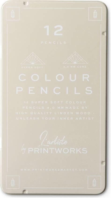 Printworks 12 Colour Pencils Classic Playpolis Uk