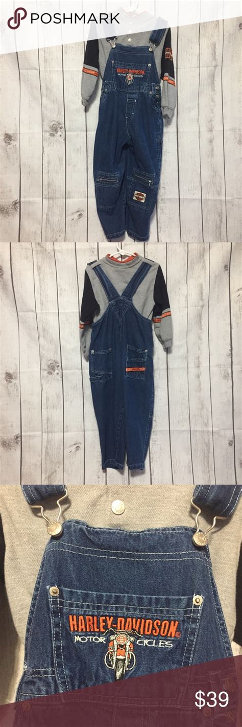 Harley Davidson Overalls Outfit T And Shirt Harley Davidson Overalls