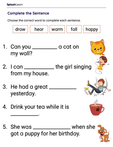 Select The Correct Sight Word Ela Worksheets Splashlearn
