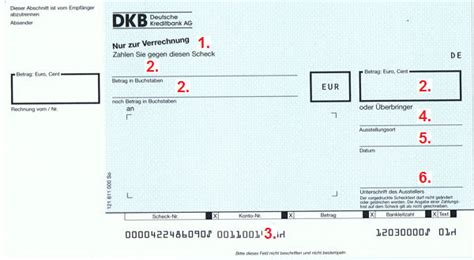 Der sichtvermerk (sofort gegen vorlage des schecks) braucht in deutschland nicht. DKB: Schecks kostenlos bestellen | Anleitung