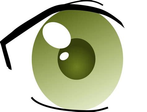 Manga Style Green Eye Clip Art Free Image Download