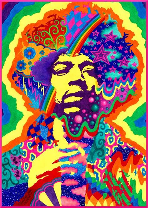 Psytrance (psychedelic trance) music subgenres; Jimi Hendrix Pop Art | Psychedelic poster, Psychedelic art ...
