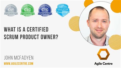 What Is A Certified Scrum Product Owner Youtube