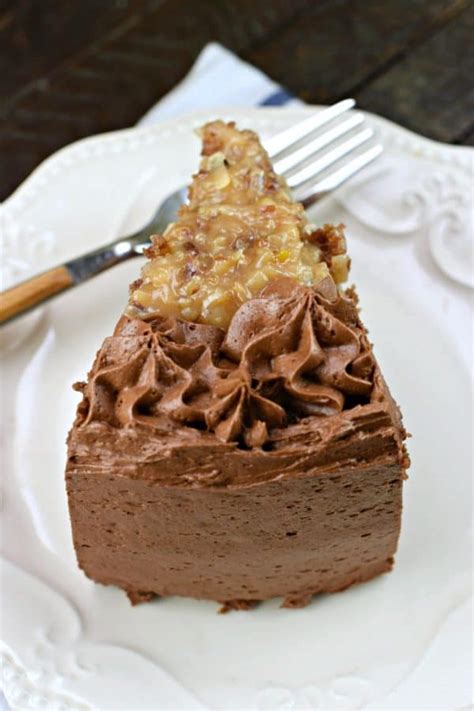 Three layers of moist chocolate cake that are stacked, one on top of another, with a sweet and gooey caramel flavored frosting, laced with. The Best Homemade German Chocolate Cake Recipe