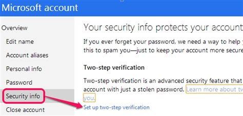 How To Enable Two Step Authentication In Hotmail