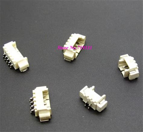 100pcs jst 1 25mm horizontal male connector wafer smd socket 1 25mmplug sh pitch pin header heat