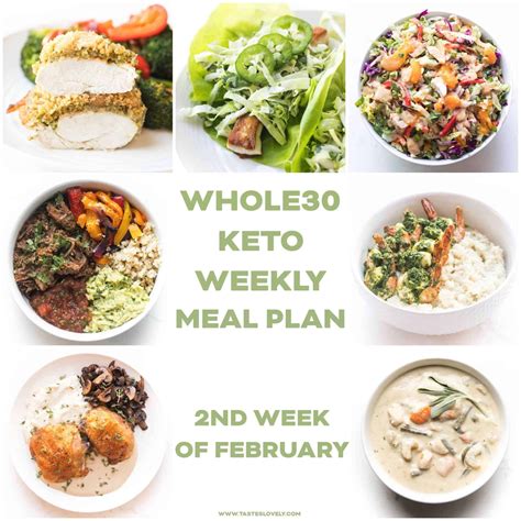 Whole30 Keto Weekly Meal Plan February Week 2 Tastes Lovely