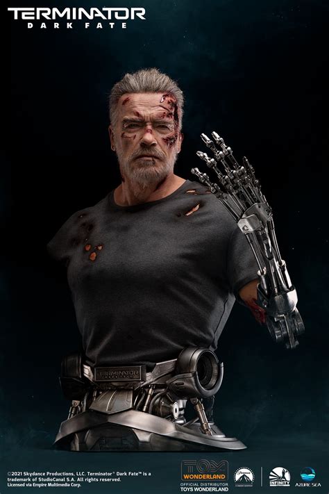 Infinity Studio Terminator Dark Fate T 800 Life Size Bust Toys
