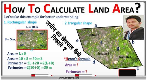How To Calculate Land Area Land Area In Square Meter Irregular