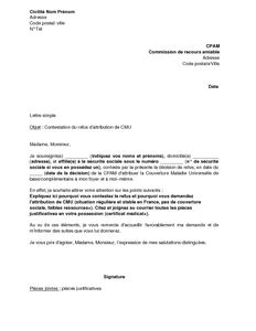 Télécharger cet exemple de lettre type : modele de lettre recours gracieux