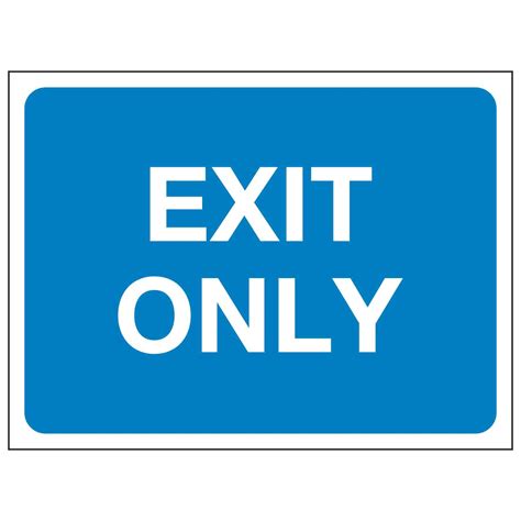 Exit Only Linden Signs And Print