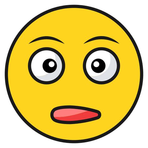 Emoji Terkejut Emoticon Ikon Di Emojis Colored Outlined