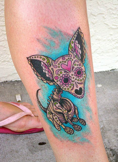 Day Of The Dead Chihuahua Tattoo Chihuahua Tattoo Cool Tattoos Tattoos