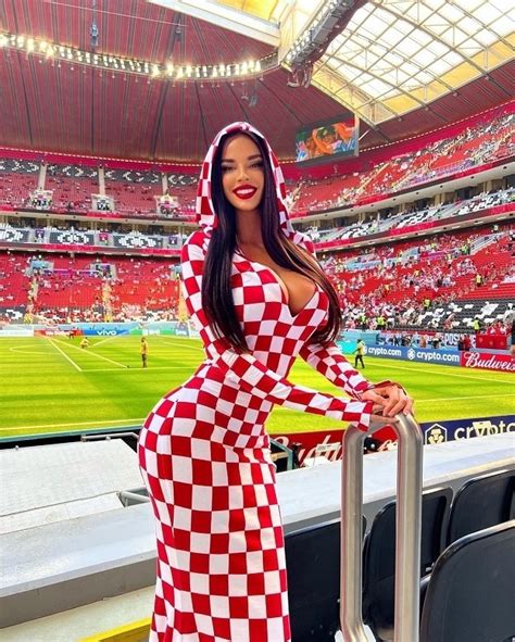 Scandal At The World Cup In Qatar Croatian Fan Showed Huge Breasts And