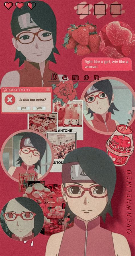 Uchiha drawings cartoon profile pictures naruto cute sasuke uchiha. Sarada wallpaper #aesthetic #boruto #icon em 2020 | Animes ...