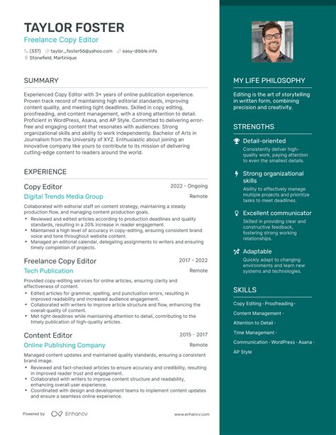 3 Freelance Copy Editor Resume Examples And How To Guide For 2024