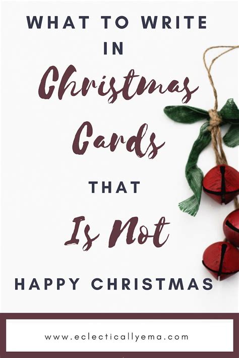Christmas Cards With The Words What To Write In Christmas Cards That Is