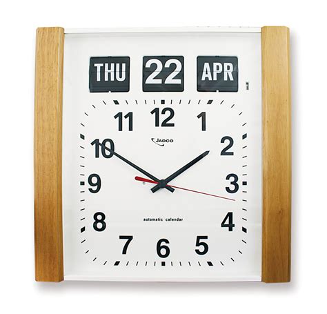Jadco Time Woodgrain Automatic Calendar Clock Jadco Time
