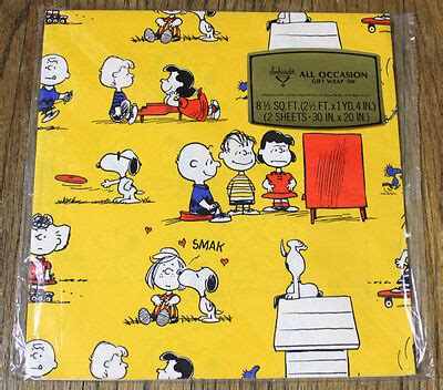 Peanuts Gang Snoopy Gift Wrapping Paper Ambassador Ebay