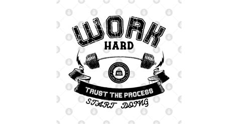 Work Hard Logo Gym Motivation T Shirt Teepublic