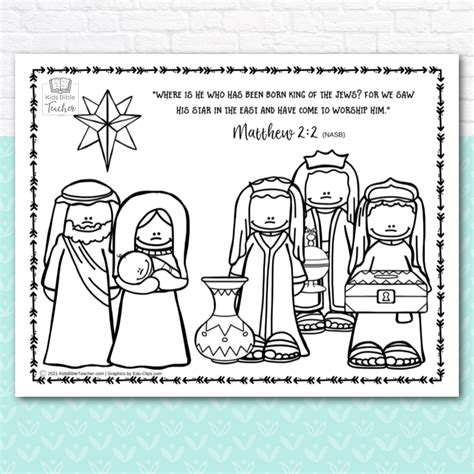 Christmas Picture Pages For Kids Kids Bible Teacher
