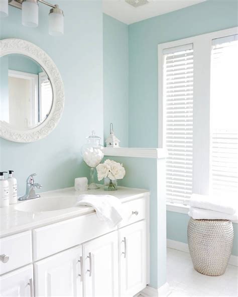 Rain Washed By Sherwin Williams Best Bathroom Colors Bathroom Paint