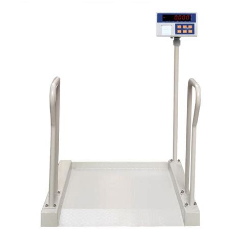 300kg Capacity Hospital Dialysis Wheelchair Weight Scale With Printer