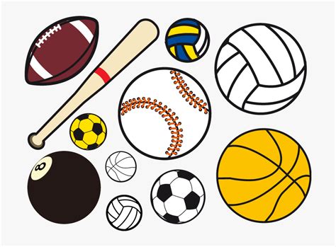 All sports clipart clip art are png format and transparent background. Ball Game Sport Clip Art - Sports Balls Clipart, HD Png ...