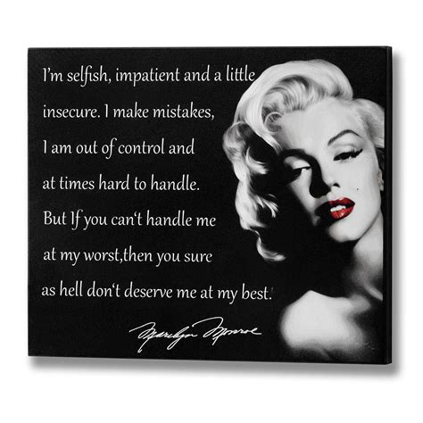 Marilyn Monroe Dont Deserve Me Plaque From Baytree Interiors