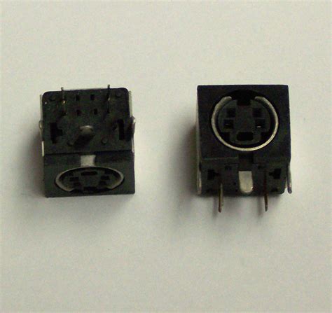 Uec 4 Pin Mini Din Right Angle Pc Mount Shielded Connector 100 Pcs 120