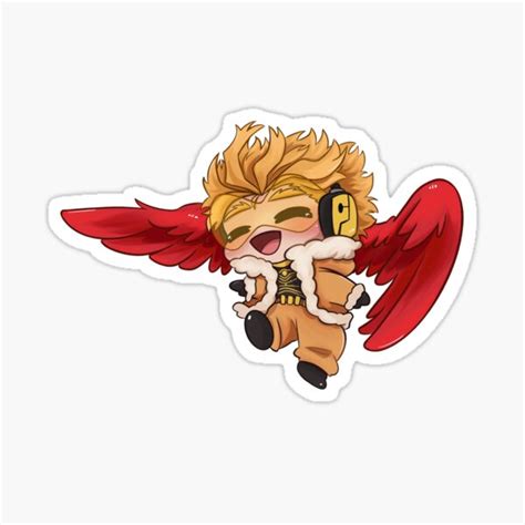 Hawks Chibi My Hero Academia Sticker For Sale By Forythetilly