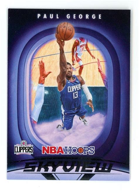 Paul George 21 Prices 2023 Panini Hoops Skyview Basketball Cards