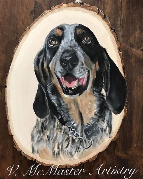 Bluetick Coonhound Painting By Victoria Mcmaster Artistry