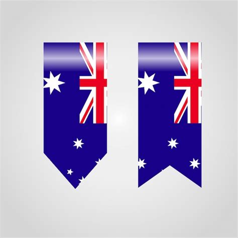 bandera de la bandera de australia vector gratis