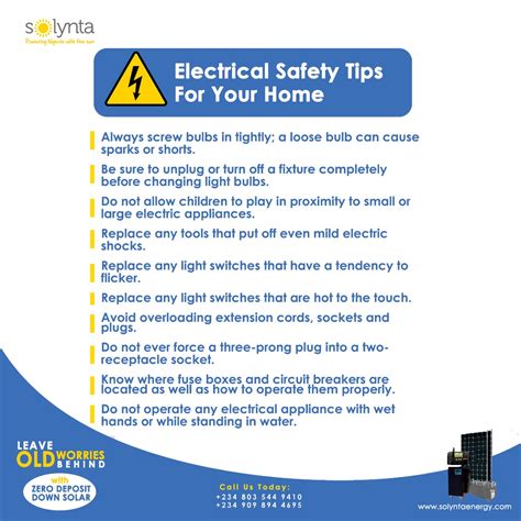 Electrical Safety Tips For Your Home Solynta Energy