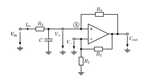 Find The Transfer Functionof A Circuit With An Operational Amplifier