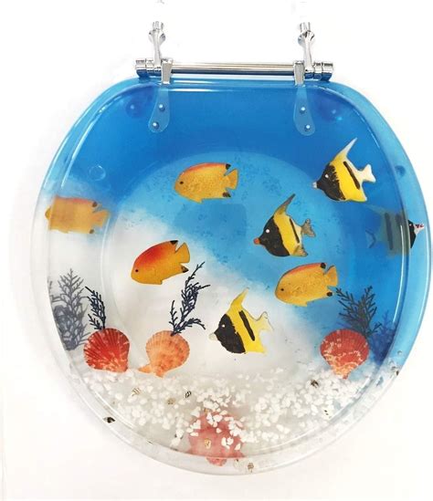 Daniel S Bath Beyond Polyresin Round Fish Aquarium Toilet Seat Blue Amazon Ca Home