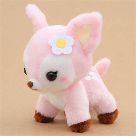 Small Pink Cute Deer Koijika No Latte Plush Toy Japan Modes4u