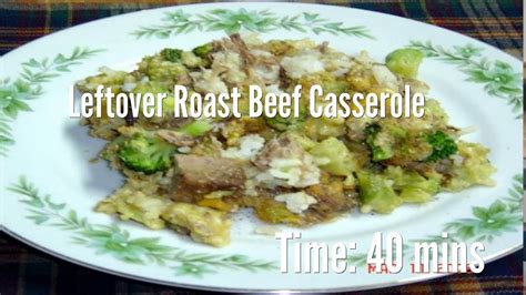 Leftover Roast Beef Casserole Recipe Youtube