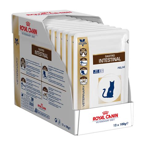 Your dog's gastrointestinal health helps to support the rest of their body by properly digesting food, making sure they extract the nutrients needed to if your dog is suffering from a gastrointestinal illness, ask your veterinarian if the royal canin gastrointestinal range is suitable to meet your dog's. Royal Canin Gastrointestinal Cat Food 12 x Pouches ...